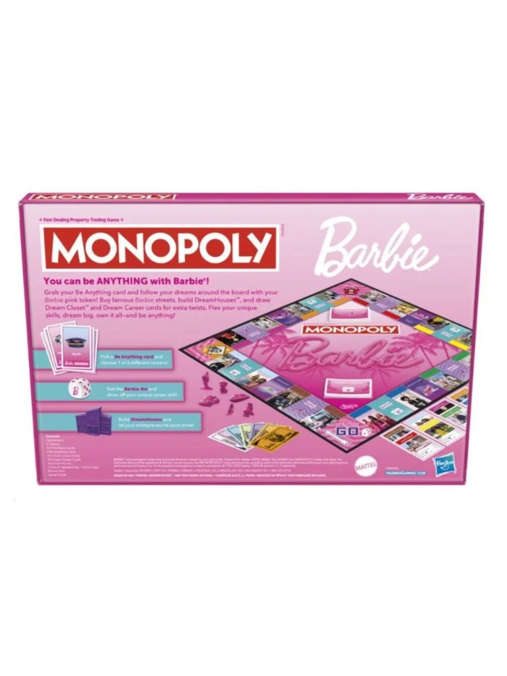 NIB Hasbro Monopoly Barbie Edition Step Into Your Dream World Hasbro Mattel 2023